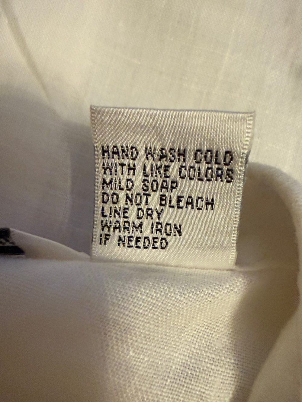 Richard Malcolm Irish Linen Ladybug Embroidered Button Top White Size L - Picture 6 of 8